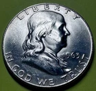 1963 D Silver Half Dollar  Uncirculated Full Bell Line