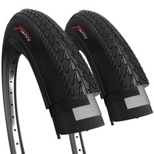 Fincci Coppia Copertone 26x1.50 Pollici 40-559 Slick Copertoni bici corsa