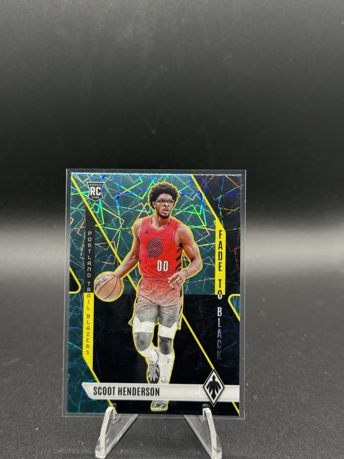 2023-24 panini phoenix scoot henderson Fade To Black Teal Laser