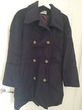 Vintage MANSFIELD LONDON 22" Pit To Pit  Purple Cashmere Wool Angora Winter Coat