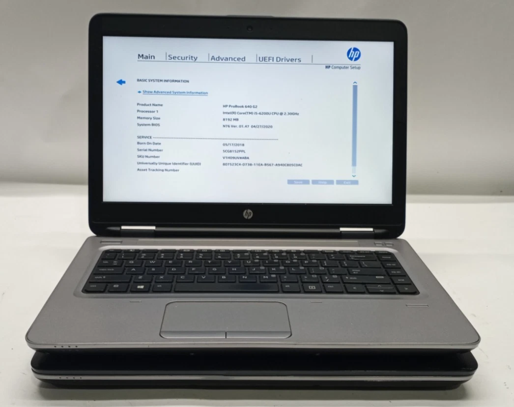 HP ProBook Intel Core i5 6th Gen. PC Laptops & Netbooks 8 GB RAM
