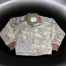 Vintage 90’s Walls Outdoors Insulated Camo Bomber Style Jacket Large Reg