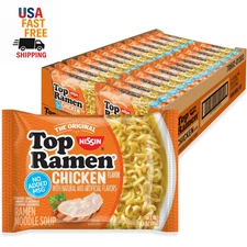 Top Ramen Noodle Soup, Chicken, 3 Ounce (Pack of 24)