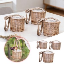 A Woven Storage Handle Decorative Vase Suitable For Use In Pantry Organizer Bins