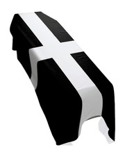 Bandera con cortina de ataúd del condado de Cornwall - Calidad premium hecha a pedido en el Reino Unido