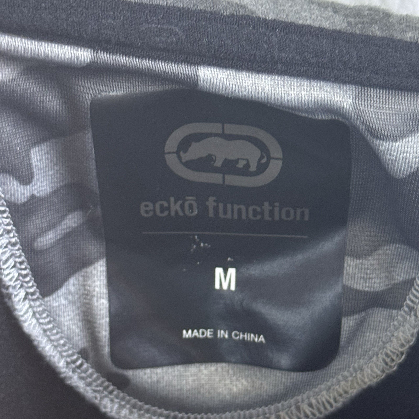 Ecko Function Track Jacket Mens Medium Gray Camo … - image 7