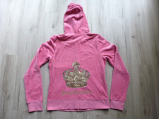 Juicy Couture Hoodie Womens XL Pink Velour Track Suit Jacket Full Zip Y2k