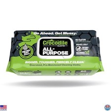 Extra Large Plant-Based Cleaning Wipes 80 Count, Moist  Absorbent,
