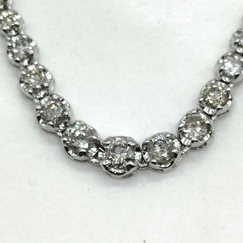 Jewelry Necklace Natural Diamond 3ct White Gold 5523079 - product listing photo