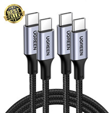 2 Pack 100W USB C to USB C Cable 2M USBC to USBC PD Fast Charging Type C Charger