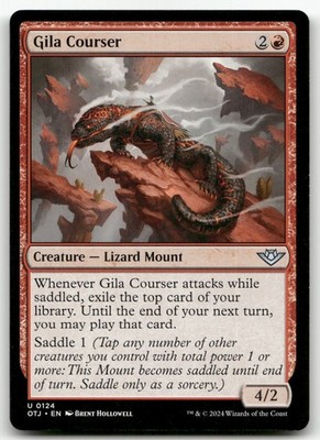 Gila Courser #124 (NM) Thunder Junction OTJ Magic MTG