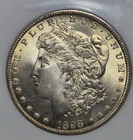 1898 O Morgan Silver Dollar - NGC MS64. Beautiful Gold Toning! Undergrade? 0247.