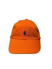 Polo Ralph Lauren Pony Orange Blue Toddler Size 2T-4T Baseball Cap Hat Denim