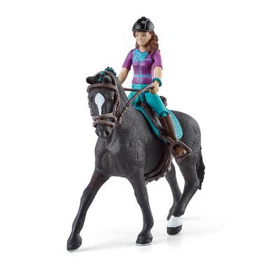 SCHLEICH 42542n Horse Club Sarah & Mystery Horse Club Toy Playset for children a