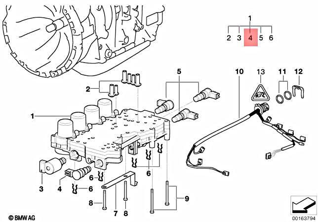 Genuine BMW E39 E46 E53 Z3 AT Transmission Solenoid Valve TCC OEM 
