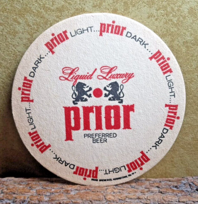 Prior  Beer Coaster  ...vintage  1967 ... Norristown Pa.