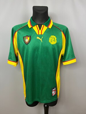 PUMA カメルーン代表 1998年 サッカーシャツ L CAMEROON 1998 HOME SHIRT FOOTBALL SOCCER JERSEY PUMA MENS