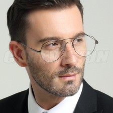 Memory Titanium Men Full Rim Flexible Reading Glasses UV400 Coating Lens Readers