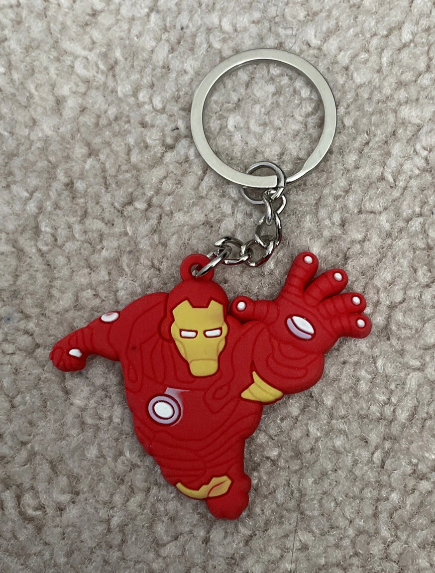 Iron man rubber best sale keychain