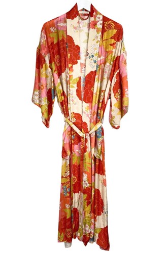 Spell & The Gypsy Size S/M Tyler Maxi Robe Chili Red Floral Beach Coverup Maxi - Bild 15 von 21