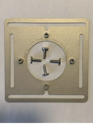 GOOGLE NEST 3rd Gen THERMOSTAT MOUNTING PLATE & SCREWS Steel Aluminum Wall