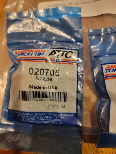 3pk American Torch Tip ATTC 020705 PLASMA NOZZLE FOR HYPERTHERM WW2 - Picture 3 of 3