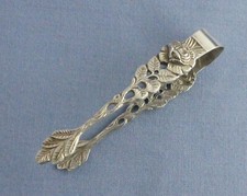 Antiko - Hildesheimer Rose - Zuckerzange - 800er Silber - L&auml;nge ca. 8 cm