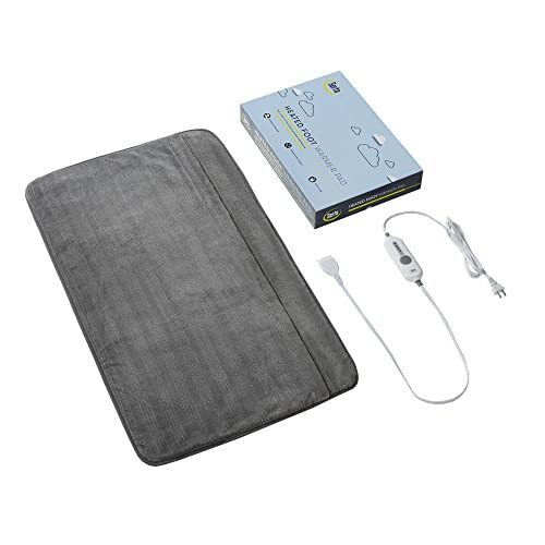 Serta Siena Heating Pad Large Foot Warmer Soft Sleeve Pocket Zero Emf