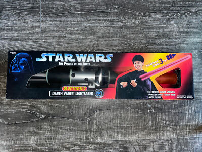 Star Wars Power of the Force Darth Vader Electronic Lightsaber 1996 Kenner NISB