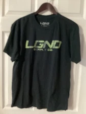 LGND Supply Co Logo W/money Flag T shirt Large Black