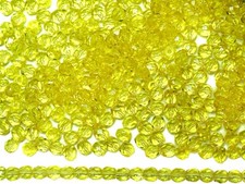 300 Preciosa Czech Glass Fire Polished Round Beads 6mm Jonquil, light yellow