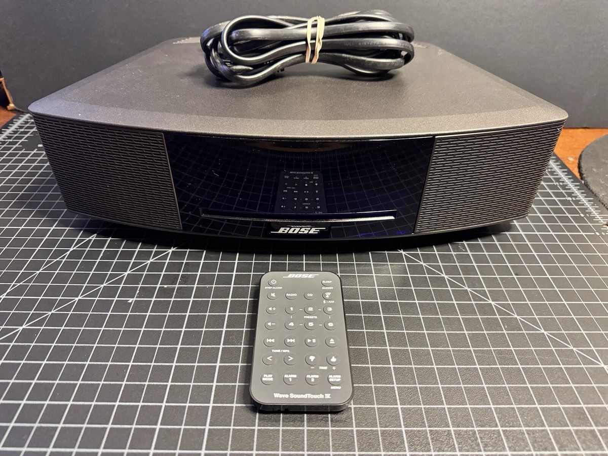 Black Bose Wave Music Touch System IV CD Player/AM/FM Radio