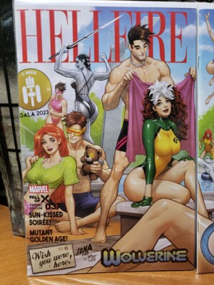 WOLVERINE #37/X-MEN #26 (DAVID NAKAYAMA POOL PARTY JIM LEE HOMAGE