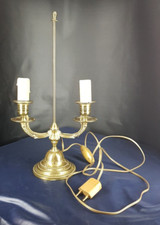 LAMPE BOUILLOTE DE BUREAU  ancien STYLE EMPIRE LAMPE E14 dessin incrustés