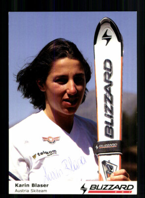 Karin Blaser Autograph Card Original Signed Ski Alpine + A 232249