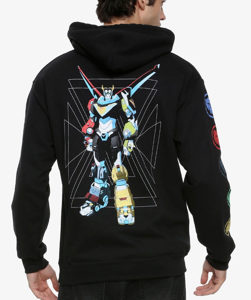 Voltron Legendary Defender Official Logo Pullover Hoodie 100% Authentic  