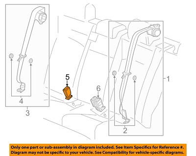 GM OEM 12-20 Sonic Restraint Systems Rear Seat Belts-Buckle 19353480