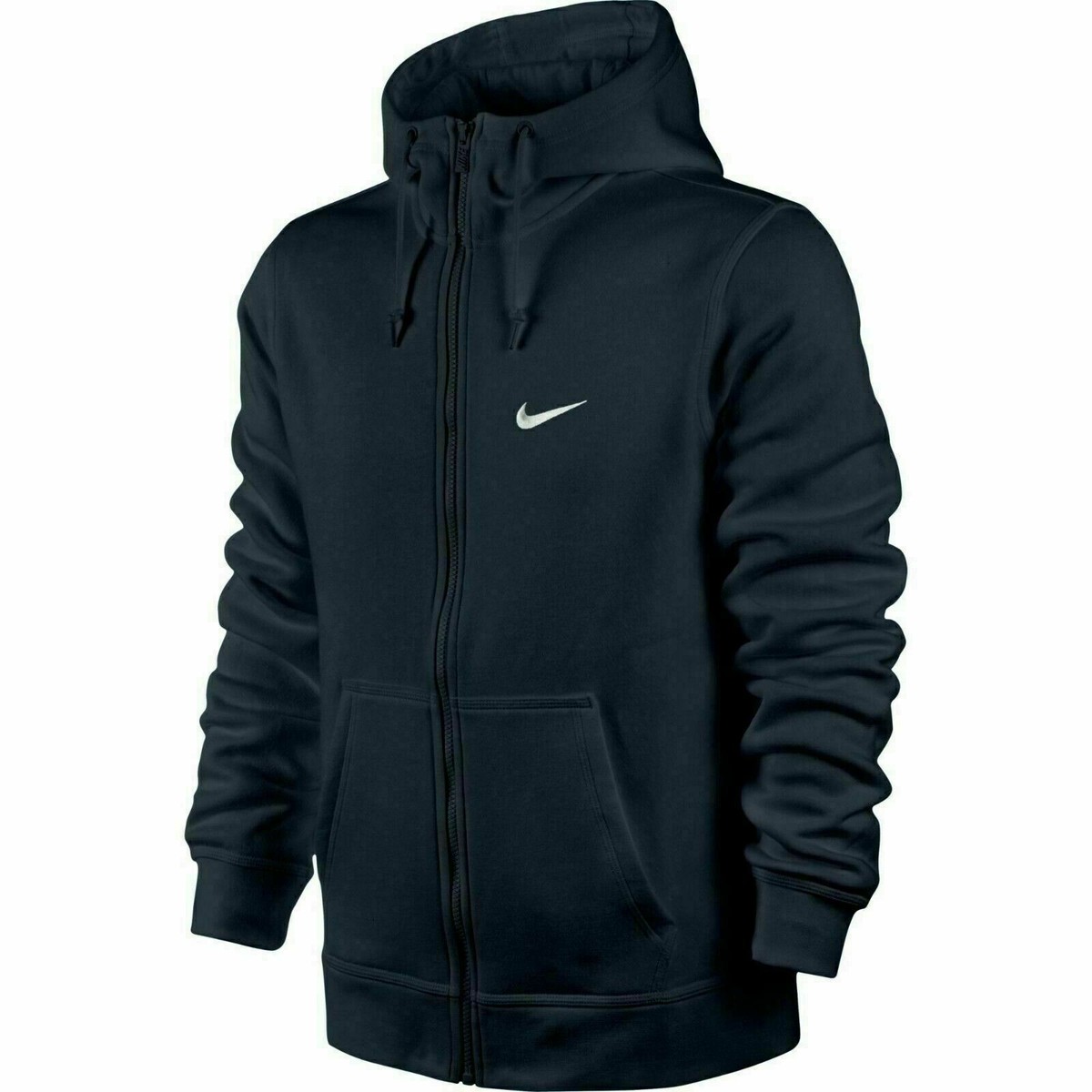 Men's Nike Navy Fleece Zip Up Track Hoodie Hooded Sports tracksuit