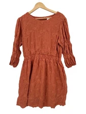 Salt Dress Embroidered Waist Women's Size XL Boho Peasant Cottagecore Twee