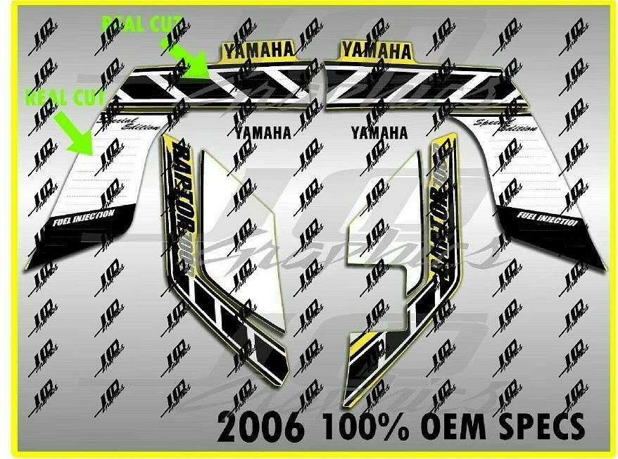 2006 Yamaha Raptor 700 Anniversary Edition OEM Style Graphics Decal Kit 10 thumbnail image