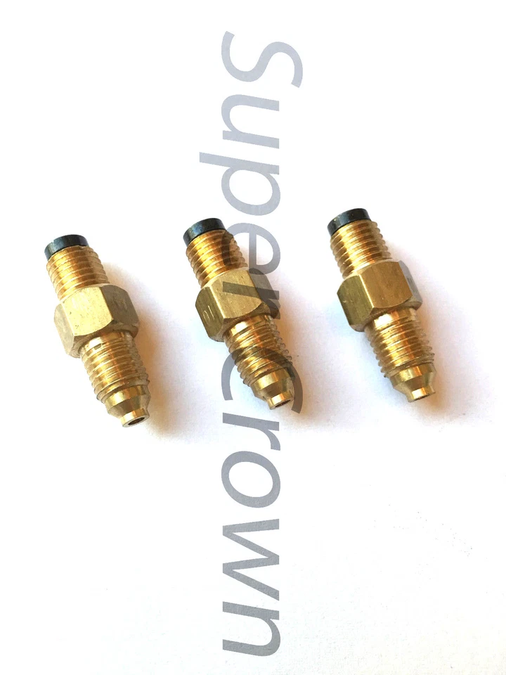 SUPER CROWN Pack of 3 Brass Lube Metering Check Valve 4mm Inline Connector PSS 0 Showa