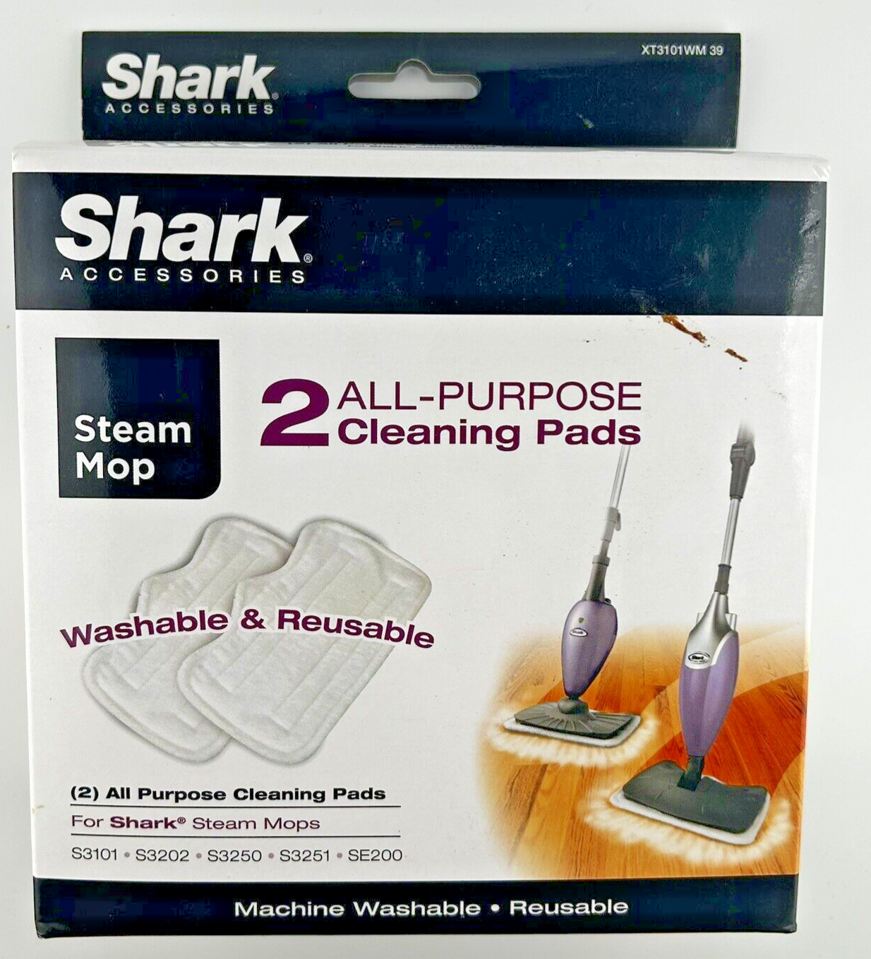 Shark Micro-Fiber Steam Mop Pads 2 Pack Advanced Cleaning-image