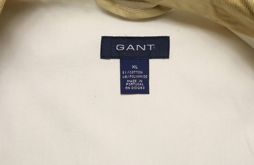Gant Park Avenue City Giacca Uomo XL Cerniera Intera Velluto a Coste Collo Beige - Imagen 11 de 14