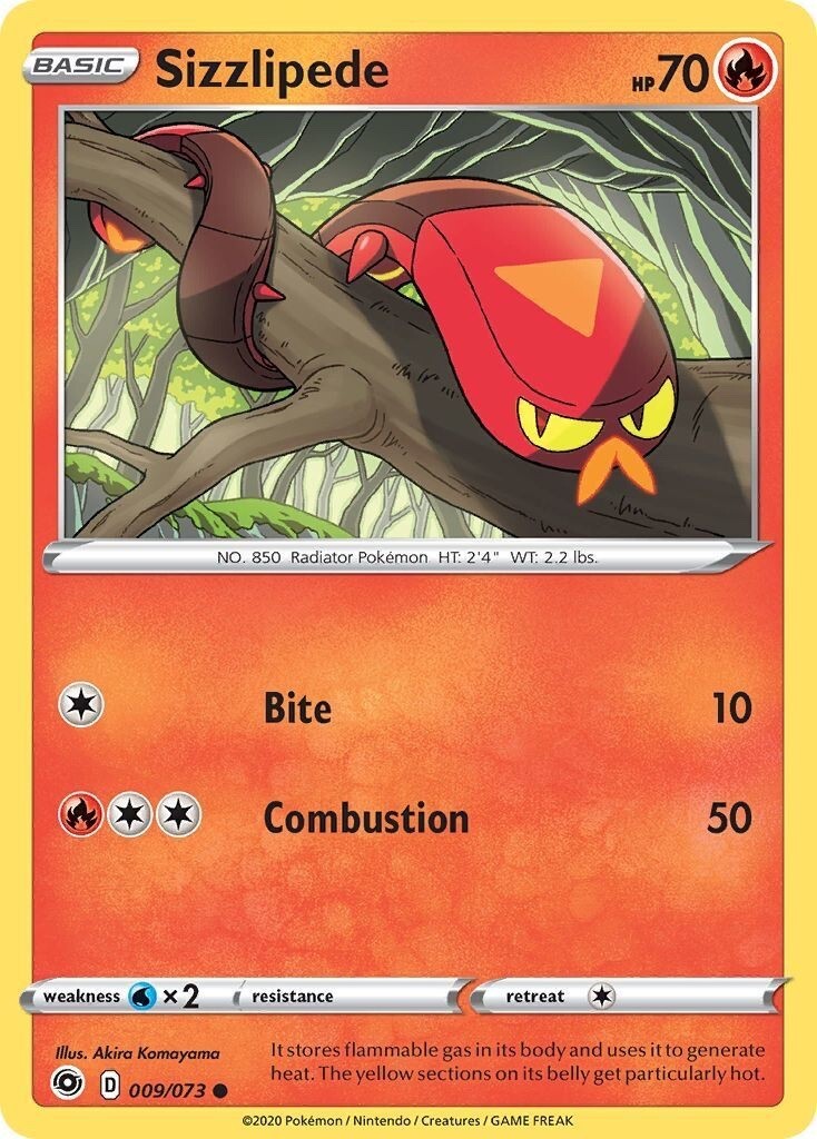 Pokemon - Sizzlipede - 009/073 - Champion's Path - NM/M