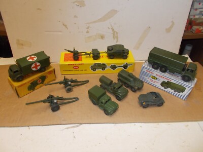 Dinky USED Lot of Military Vehicles 1950-1960's