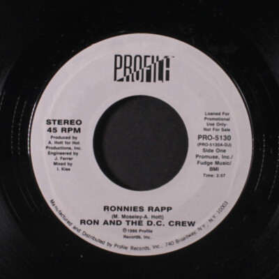 RON & D.C. CREW: ronnies rapp / same Profile Records 7