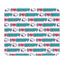 CafePress I Love Snoopy Non-slip Rubber Mousepad, Gaming Mouse Pad 944464076 