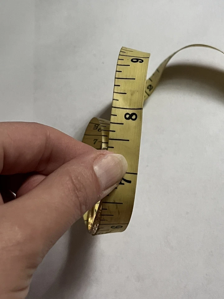 Brazalete de oro amarillo puro 18 k 750 brazalete llave griega 7 pulgadas 2,25 G, Italia Foto 4 de 4