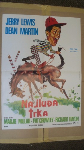 Najluda trka Original Yugoslavian Movie Poster 