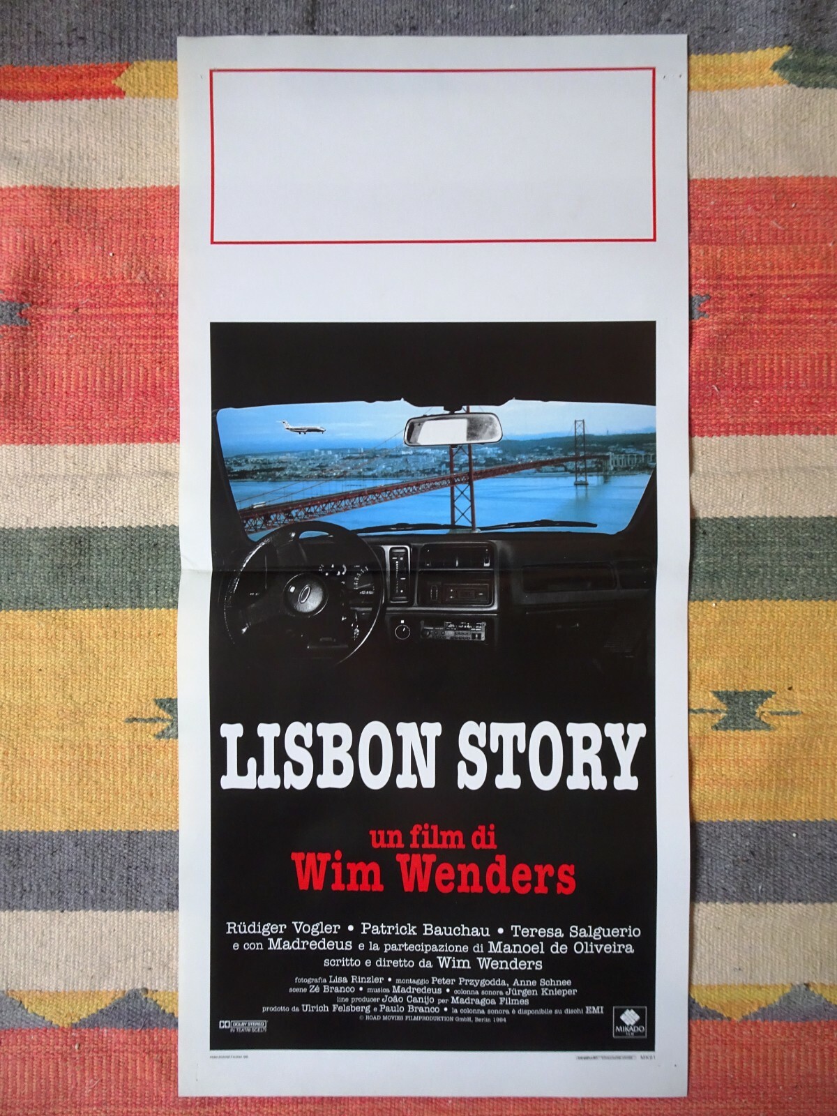 Locandina originale film Lisbon Story (1994) - Regia di Wim Wenders
